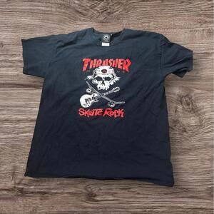 Thrasher Black Skate Rock T-Shirt (L)